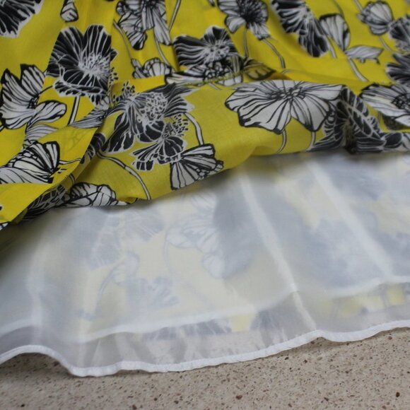 Robbie Bee Yellow Floral Sleeveless Dress - Picture 13 of 15